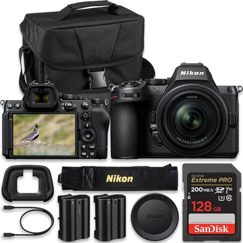 Nikon Z5 II | Nikon USA Model | Mirrorless Camera Body Only + 128 GB Memory + Extra Battery + Camera Carrying Case (9pc Bundle) in Kuwait