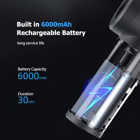 Mini Air Duster and Inflator Air Pump for Home and Car Use with LED Light in Kuwait