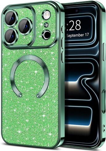 حافظة هاتف Hython لهاتف iPhone 17 Pro Max لامعة وشفافة مغناطيسية [متوافقة مع MagSafe] واقي كامل لعدسة الكاميرا بطبقة لامعة فاخرة وغطاء واقٍ نحيف مقاوم للصدمات للنساء، أرجواني in Kuwait