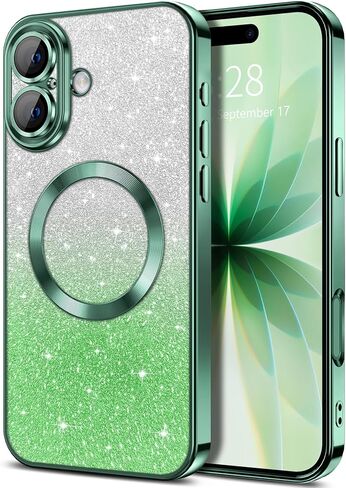 حافظة هاتف Hython لهاتف iPhone 17 Pro Max لامعة وشفافة مغناطيسية [متوافقة مع MagSafe] واقي كامل لعدسة الكاميرا بطبقة لامعة فاخرة وغطاء واقٍ نحيف مقاوم للصدمات للنساء، أرجواني in Kuwait