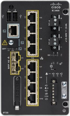 جديد - المحول الأساسي لشبكة Cisco IE-3400-8T2S-E Catalyst IE3400 Rugged Series in Kuwait