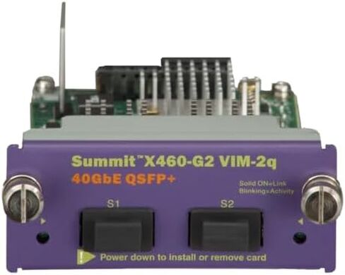 سلسلة Extreme Networks 16710 X460-G2 VIM-2Q 2X 40GbE QSFP + وحدة التوسعة (متجددة) in Kuwait