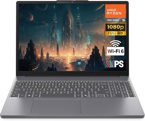 لاب توب لينوفو للألعاب، AMD 6-core Ryzen 5 7535HS، ذاكرة الوصول العشوائي DDR5 سعة 16 جيجابايت، 1 تيرابايت PCIe SSD، رسومات Radeon 660M، شاشة FHD IPS مقاس 15 بوصة، كمبيوتر مساعد Copilot AI، بلوتوث 5.3، Wi-Fi 6، Moonlight Gray Windows 11 Home in Kuwait
