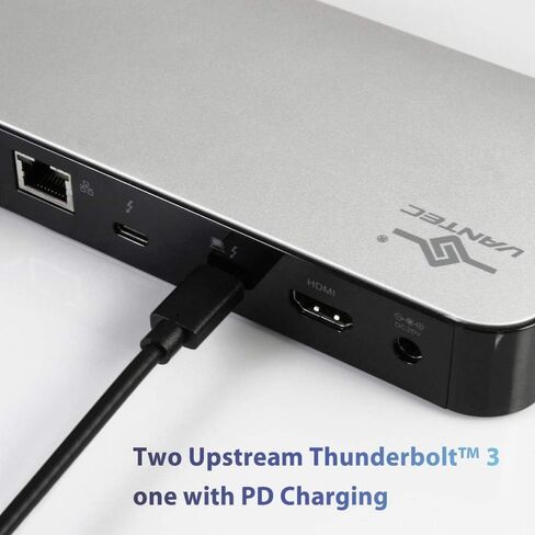 Vantec Thunderbolt 3 Multi-Function Docking Station, HDMI, Gigabit, SD, Audio, with Power Delivery 60W (DSH-400TB3) in Kuwait