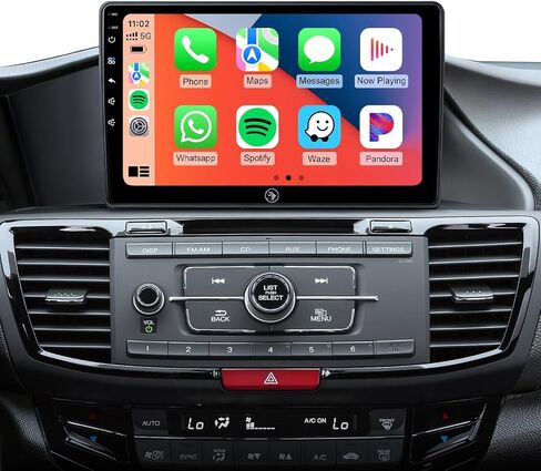 ستيريو راديو السيارة لهوندا أكورد 2013 2014 2015 2016 2017 10.2 بوصة IPS HD شاشة لمس لاسلكية CarPlay Android Auto، GPS FM/SWC بلوتوث التحكم في عجلة القيادة in Kuwait