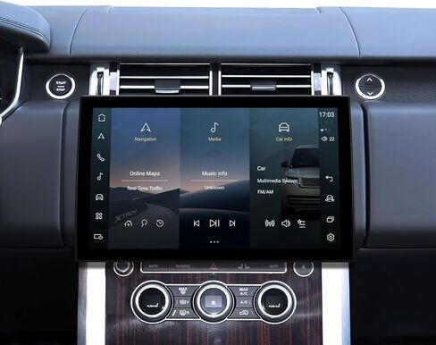 XTRONS Qualcomm 685 Android Car Stereo for Range Rover L405 Sport L494 Bosch System, 13.3 Inch Curved QLED Touch Screen GPS Navigation Support Wireless CarPlay Android Auto 4G LTE Backup Camera 8+128G in Kuwait