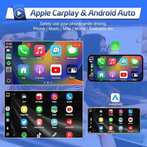 راديو ستيريو للسيارة Leadfan لسيارة Toyota Prius 2010 2011 2013 2014 2015 مع Carplay Android Auto، شاشة ستيريو تعمل باللمس 9 بوصة لسيارة Prius GPS Navigation Head Unit BT WiFi FM SWC+كاميرا احتياطية in Kuwait
