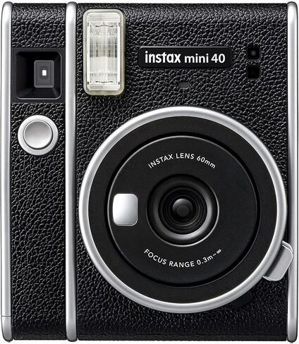 كاميرا Fujifilm Instax Mini 40 الفورية مع عدسة سيلفي مدمجة، تعريض تلقائي، سرعة مصراع تلقائي، سهلة الاستخدام، كاميرات بولارويد بتصميم أنيق وكلاسيكي للمحترفين أو المبتدئين (متجددة) in Saudi Arabia