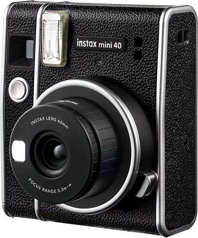 كاميرا Fujifilm Instax Mini 40 الفورية مع عدسة سيلفي مدمجة، تعريض تلقائي، سرعة مصراع تلقائي، سهلة الاستخدام، كاميرات بولارويد بتصميم أنيق وكلاسيكي للمحترفين أو المبتدئين (متجددة) in Saudi Arabia