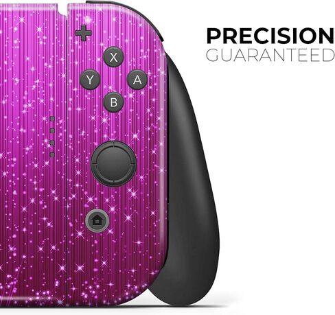 Design Skinz - Compatible with Nintendo Switch OLED Console + Joy-Con - Skin Decal Protective Scratch-Resistant Removable Vinyl Wrap Cover - Abstract Pink Neon Rain Curtain in Kuwait
