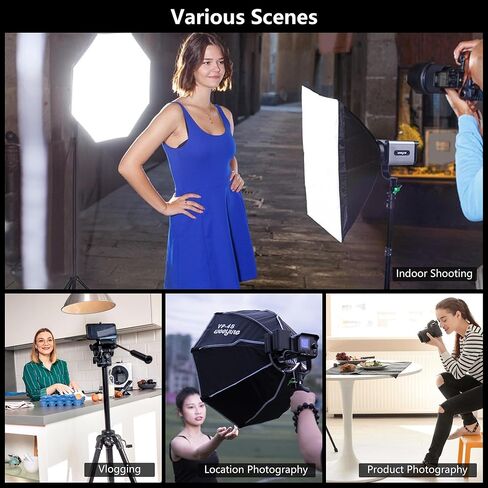 Weeylite Ninja 200 60W Bi-Color COB LED Video Light, 2800K-6800K Continuous Studio Lighting, CRI 95+ TLCI 95+, 0-100% Dimmable, 5800LM 70400Lux, App & Bluetooth Control, Portable Photography Light in Kuwait