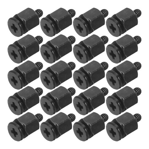 20pcs M.2 SSD Mounting Screws for Motherboards PC Hardware Laptop DIY Repair Compatible with Asus Black Steel for Desktop and Notebook in Kuwait