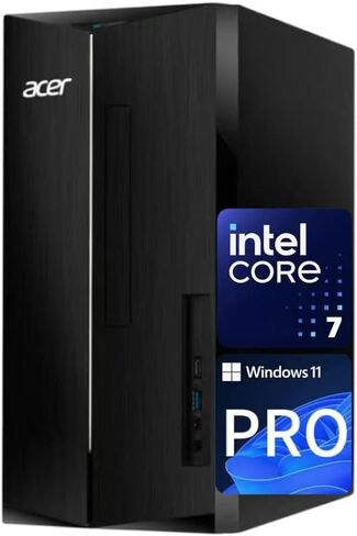 أيسر أسباير سطح المكتب للأعمال | معالج Intel 20-Core i7-14700 من الجيل الرابع عشر (Beats i9-13900) | ذاكرة وصول عشوائي DDR5 بسعة 32 جيجابايت، وسعة تخزين 1.5 تيرابايت (1 تيرابايت SSD و500 جيجابايت HDD) | واي فاي 6 + بلوتوث 5.1 | لوحة المفاتيح + الماوس | وي in Kuwait