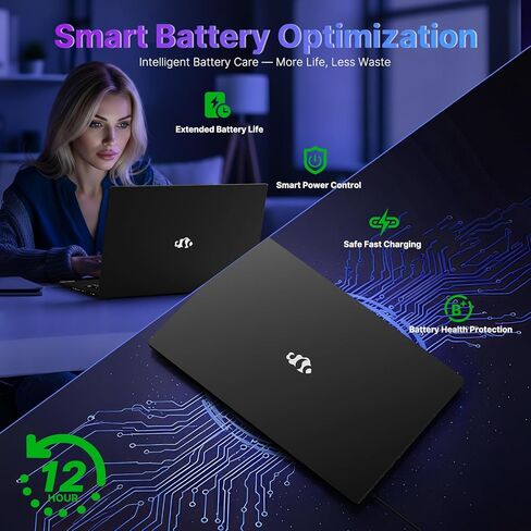 NIMO 17.3 بوصة كمبيوتر محمول للأعمال Ryzen 9 8945HS، ذاكرة وصول عشوائي 16 جيجابايت 1 تيرابايت SSD، Radeon 780M، 54W Max TDP، بطارية 75Wh، USB-C 4.0، PD 100W، لوحة مفاتيح بإضاءة خلفية، فتح بصمة الإصبع، كمبيوتر محمول FHD لمكتب الطلاب للألعاب in Kuwait