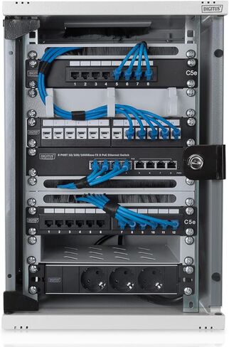 Digitus "NWS 254 مم (10) 9HE Wandgehäuse 464x312x300 مم، Farbe Grau (RAL 7035) Professional in Kuwait