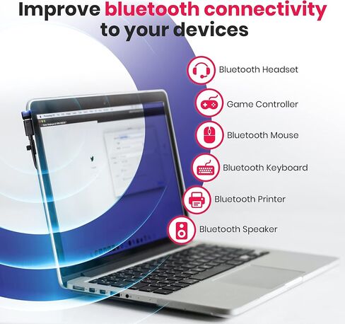 GTW Blue Beacon Bluetooth Extender Bluetooth Headphones Headphones Headphones Keyboard Mouse for Plantronics Poly USB-C BT Dongle يعمل مع الكمبيوتر المكتبي والنقل اللاسلكي والكمبيوتر المحمول MDA220 USB Hub in Kuwait