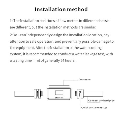 OLED Digital Flow Meter & Thermometer for PC Water Cooling, G1/4" Inline Coolant Flow/Temperature Monitor with High Temp Alarm, Desktop Computer Cooler System in Kuwait