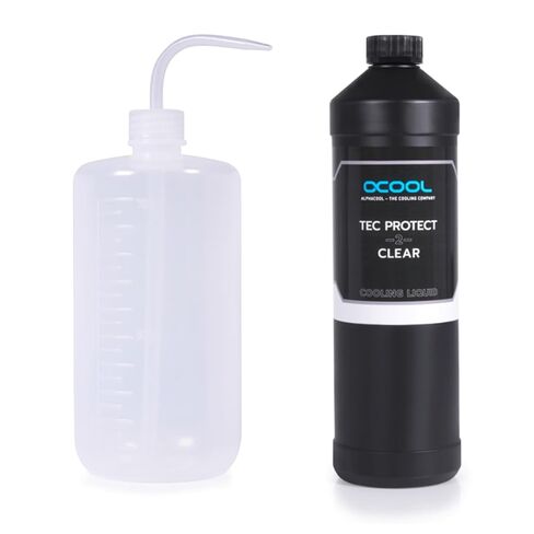 Alphacool Tec Protect 2 Premixed PC Coolant and Filling Bottle, 1000ml, Clear in Kuwait