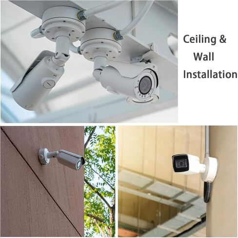Universal Junction Box Mount Bracket, Metal Aluminum & Waterproof, Security Camera Junction Box for Bullet Dome IP CCTV Camera, Wall Ceiling Mount Hide Cable in Kuwait