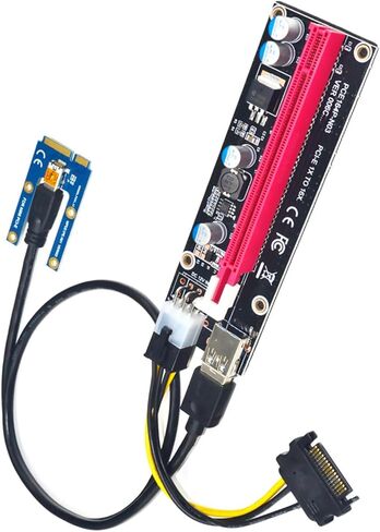 DAGIJIRD MINI PCI-E Riser Board PCIe إلى PCI Express 16X Riser لأجهزة الكمبيوتر المحمول بطاقة الرسومات الخارجية EXP GDC BTC MPCIe إلى بطاقة تعدين فتحة PCI-E in Kuwait