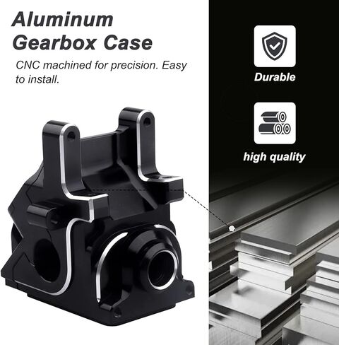 Aluminum Gearbox Case Set HD for 6S Arrma Kraton Typhon Notorious Outcast Mojave Infraction Felony Talion Limitless BLX, Replaces AR310854 (Red) in Saudi Arabia