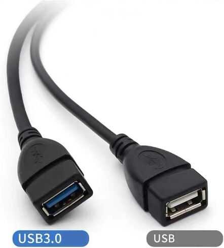 Mjaie USB 3.0 ذكر إلى 2USB أنثى محول شحن واحد نقل البيانات محول الفاصل تمديد كابل لتحويل الكابل in Kuwait