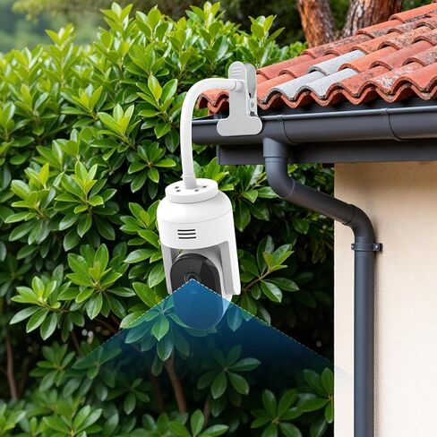 Flexible Clamp Mount for Arlo Essential Indoor/Outdoor Pan Tilt Security Camera 2K (2025 Release), Gooseneck Monitor Mounting Bracket for Pole/Desk/Shelf, No Wall Damage, for Indoor/Outdoor, 2 Pack in Kuwait
