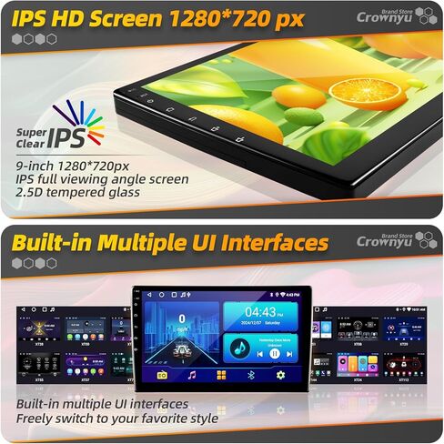 for Toyota Camry 2007-2011 Radio Compatible with Wirelessly Carplay Android Auto Upgrade Android Car Stereo Bluetooth Navigation Touchscreen GPS FM Multimedia Player Backup Camera Head Unit in Kuwait