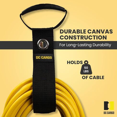 4 عبوات، منظم سلك تمديد DC Cargo Mall للمسار الإلكتروني - حافظ على الحبال والكابلات والخراطيم منظمة على المسار الإلكتروني - إغلاق بخطاف وحلقة مقاس 17 بوصة يحافظ على الكابلات آمنة - ملحقات المسار الإلكتروني in Saudi Arabia