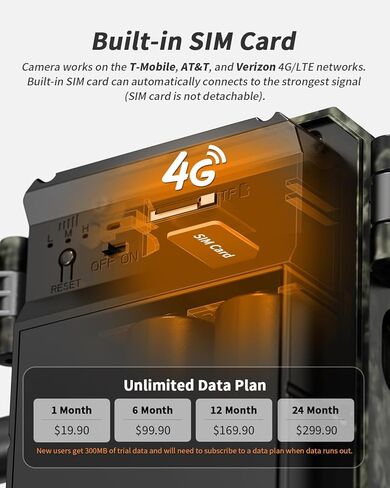 SEHMUA Trail Camera Cellular Trail Cameras 2K Live Streaming 4G LTE Cellular Gen 3rd Solar Powered Game Camera Remote Phone Access Playback Motion Activated 0.2s Trigger Time Green in Kuwait