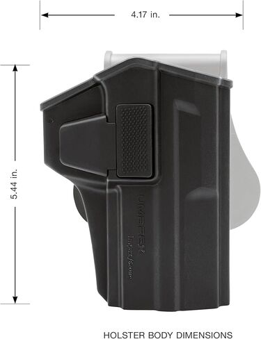 P2P Secure 68P Paddle Holster (Right Hand) — OWB Carry Holster for CO2-Powered Less-Lethal Launcher in Kuwait