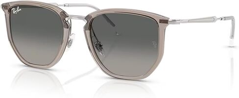 Ray-Ban Unisex Sunglasses Black Frame, Dark Grey Lenses, 53MM in Saudi Arabia