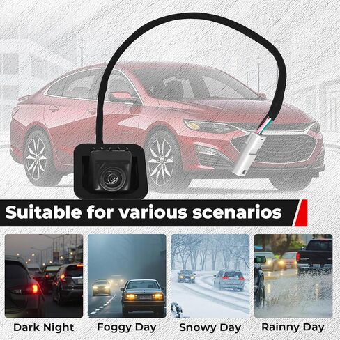 Backup Camera for GMC Terrain 2018-2023, Replace OE 23188736, 170° HD Night Vision Waterproof Plug & Play Reverse Camera in Kuwait