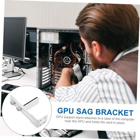 OSALADI Gpu Mount Support Brace for Graphics Card Metal Gpu Holder for Vertical Installation Cases Versatile Support Bracket in Kuwait