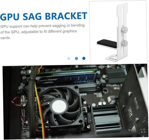 OSALADI Gpu Mount Support Brace for Graphics Card Metal Gpu Holder for Vertical Installation Cases Versatile Support Bracket in Kuwait