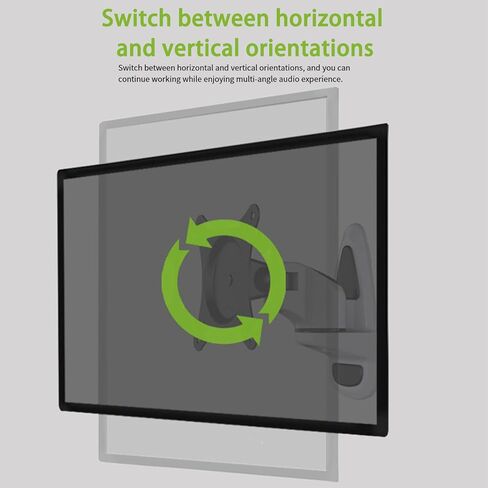 Strong Aluminum Wall Mount for Computer Monitors 17 27 Inch 75x75 100x100mm with Tilt Strong Aluminum Observe Wall Mount in Saudi Arabia