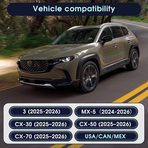 بطاقة SD للملاحة 2026 تدعم شاشة HUD لـ CX-50 2025-2026، CX-30 2025-2026،3-2025-2026، MX-5 2024-20256 USA/Canada/Mexico بطاقة خريطة GPS، التوصيل والتشغيل، سهلة التركيب in Kuwait