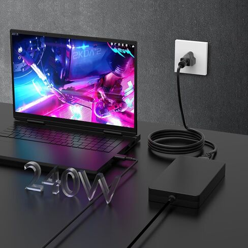 شاحن كمبيوتر محمول 240 واط متوافق مع MSI Stealth GS77 GE76 GE66 Raider GP76 GP66 Leopard Creator Z16P Z16 Alpha 17 محول إمداد الطاقة للكمبيوتر المحمول للألعاب in Kuwait