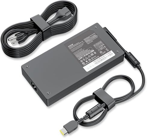 230W 20V 11.5A AC Adapter Fit for Lenovo Laptop Charger; Legion 5 7 5P C7 S7 Y540 Y545 Y730 Y740 Y900 Y910 Y920 Y7000 Thinkpad P1 P51 P52 P53 P70 P71 P72 P73 ADL230NDC3A 01FR044 01FR046 Power Supply in Kuwait