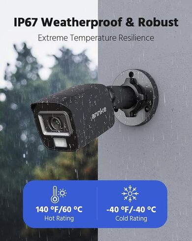 ANNKE 16CH 1080P Lite Hybrid 5 في 1 CCTV DVR و12 حزمة 1080P HD TVI كاميرا مراقبة منزلية خارجية وداخلية. IP66 مقاوم للماء، رؤية ليلية/نهارية، محرك أقراص ثابتة سعة 2 تيرابايت in Kuwait