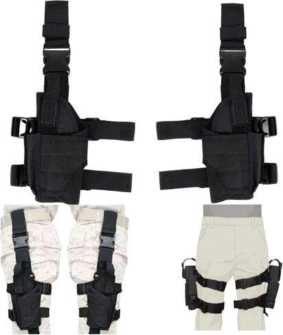Drop Leg Holster Set - Left/Right Adjustable Gun Holster | Fits Glock 17/19/21, 1911, Beretta | Tactical & Hunting Gear | Quick Release‌ in Kuwait