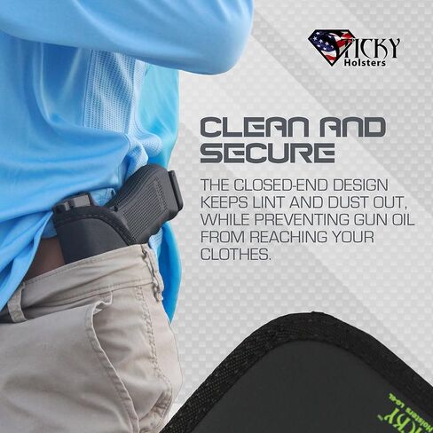 Sticky Holsters Concealment Holster for Men and Women - LG-6L MOD - Fits Full/Large Autos with up to 5" Barrels and a Rail-Mounted Laser - Suitable for Left and Right-Hand Draw in Kuwait