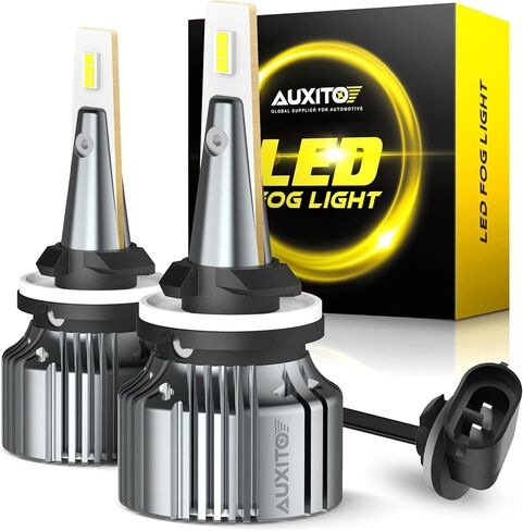 AUXITO H10 9140 9145 LED Fog Light Bulbs Max 80W High Power Extremely Bright 6500K Xenon White LED Bulbs Replacement for Fog Light or DRL,Pack of 2 in Kuwait
