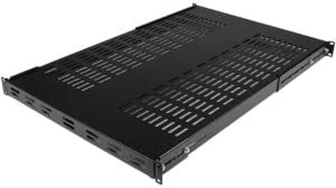 STARTECH.COM ADJSHELFHDV ADJUSTABLE HEAVY DUTY VENTED RM SHELF BLACK 1U 19IN in Kuwait