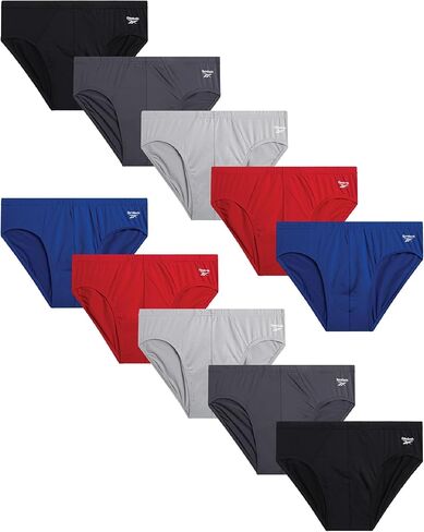 Reebok Men's Underwear - Quick Dry Performance Low Rise Briefs (10 Pack) in Kuwait