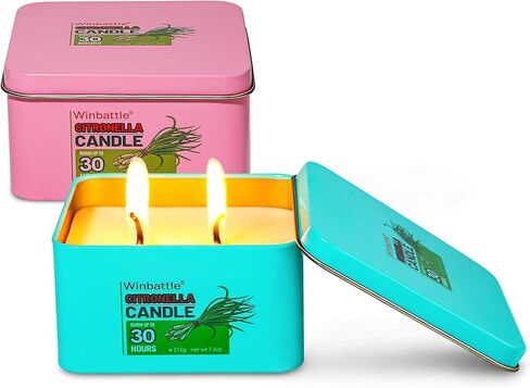Emergency Citronella Candles,2 Packs, Outdoor and Indoor,Natural Soy Wax Candle in Kuwait