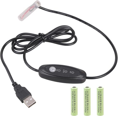 مجموعة استبدال مزيل بطارية AAA USB، 5 فولت 2 أمبير إلى 3 فولت/4.5 فولت/6 فولت 3 أمبير، محول إمداد الطاقة 3 كابل توصيل AAA، محول طاقة لبطارية AAA in Kuwait