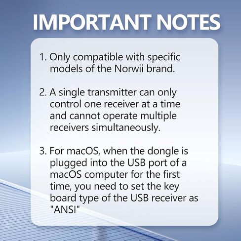 جهاز استقبال USB لجهاز Norwii Presentation Clicker، USB Dongle - متوافق مع N95 Plus BLE/N95s BLE&USB-A&C in Kuwait