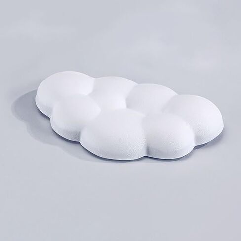 Cloud Ergonomic Soft Wrist Rest Pad - Comfortable Keyboard & Mouse Support for Desk & Office, Cushioned Wrist Support in White in Kuwait