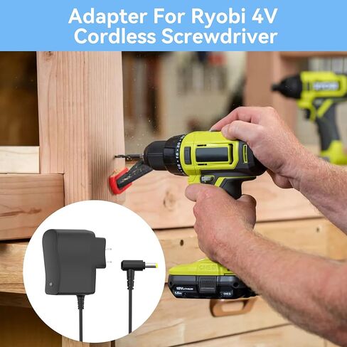 شاحن محول تيار متردد 4 فولت لنماذج مفك البراغي اللاسلكي Ryobi HP44L HP34L HP41LK HP40K HP37 HP37K سلك طاقة مثقاب لاسلكي لـ Ryobi 7221701 مدخل طرف الدائرة in Kuwait